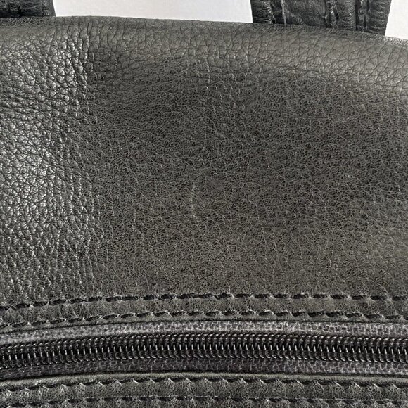 Fossil Classic Rucksack Backpack Black Leather Satchel Messenger Bag Purse Key - Picture 6 of 16